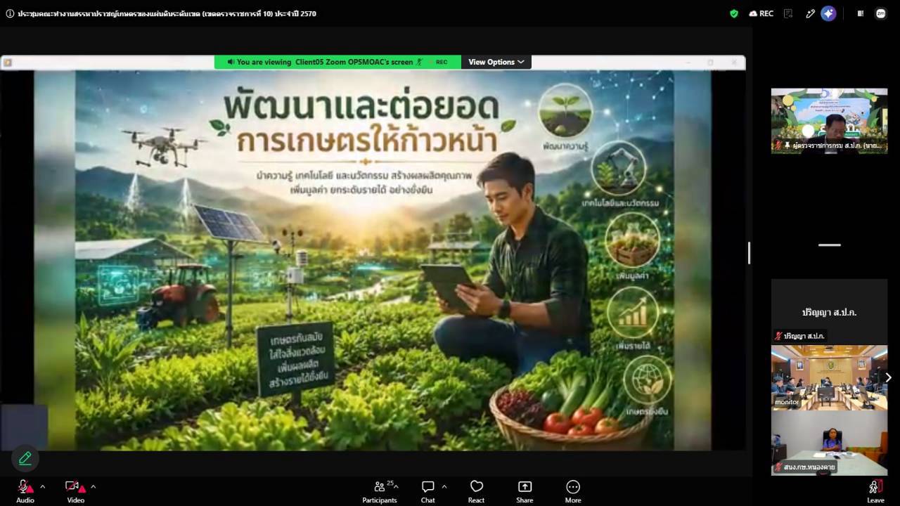 title - ผู้ตรวจราชการ ส.ป.ก.ร่วมประชุมคณะทำงานสรรหาปราชญ์เกษตรของแผ่นดินระดับเขต ประจำปี 2570 เขตตรวจราชการที่ 10 